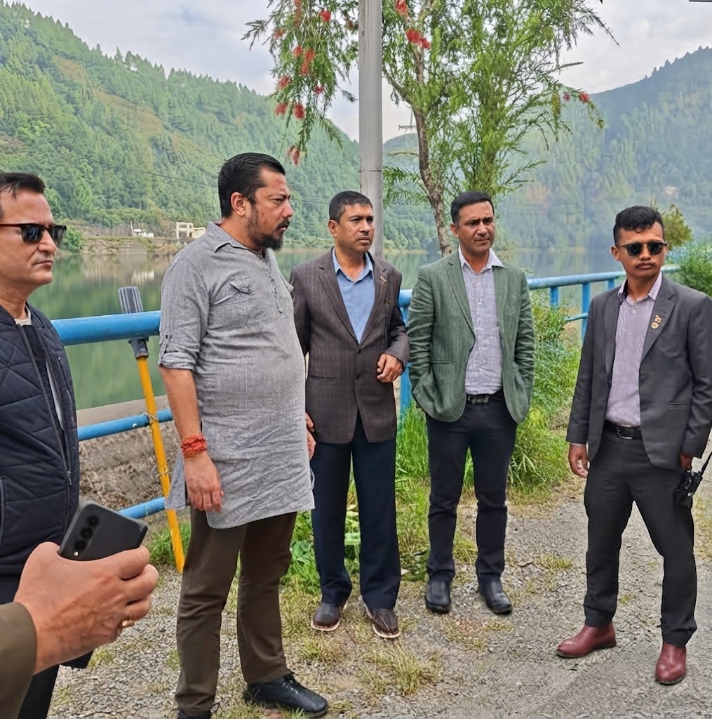 ऊर्जा मन्त्री श्रेष्ठद्वारा कुलेखानी जलविद्युत् ड्यामको निरीक्षण, बाँध जोखिममुक्त